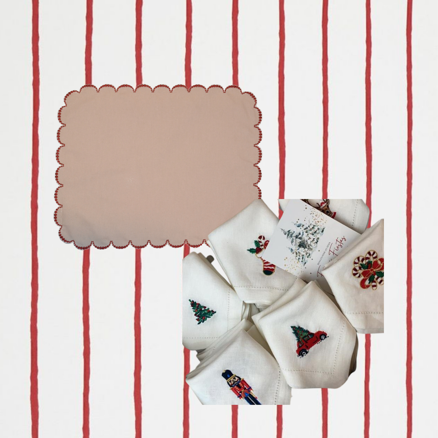 Einzelpackung mit Punkten + Servietten