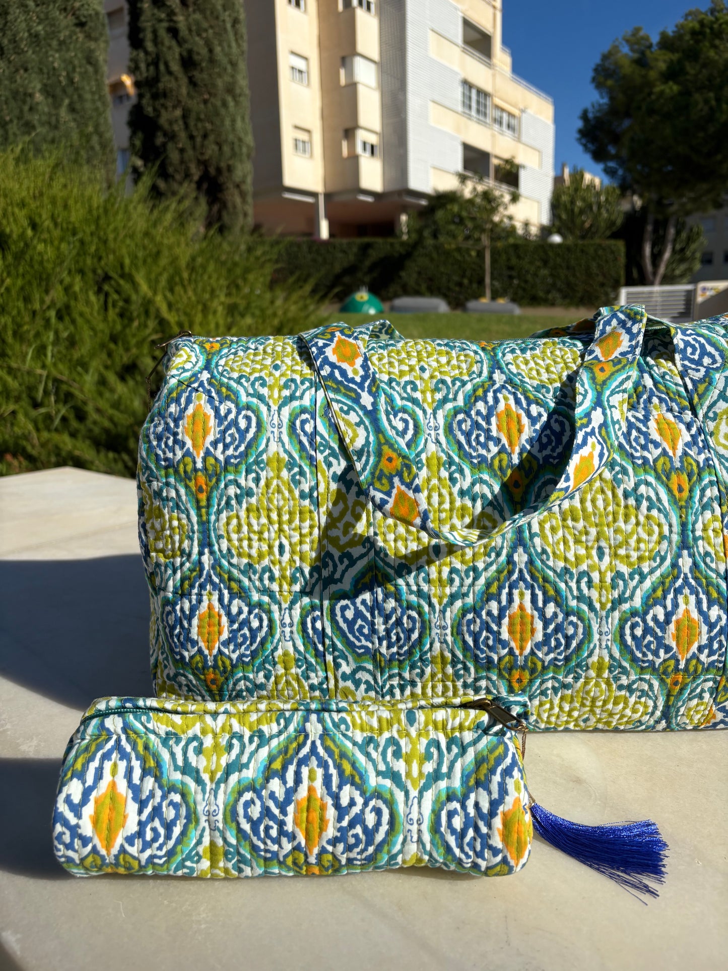 Neceser Blockprint Benares (3 tamaños)