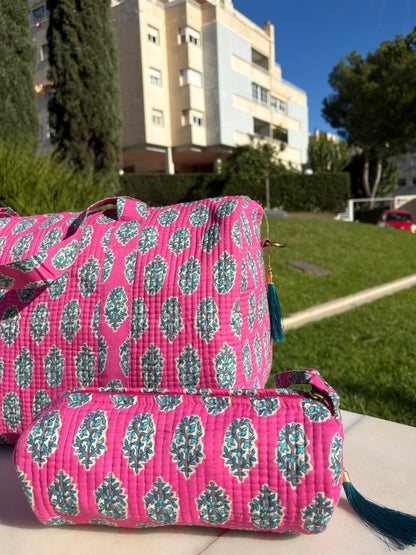 Neceser Blockprint Mumbai (3 tamaños)