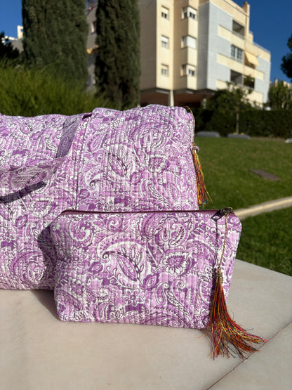 Neceser Blockprint Rosa (3 tamaños)