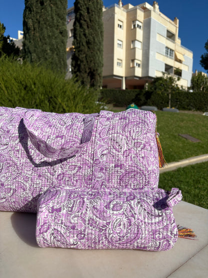 Neceser Blockprint Rosa (3 tamaños)