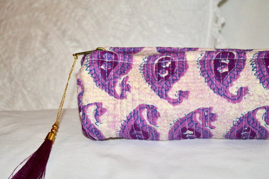 Neceser Blockprint Violeta - Bengui's Home