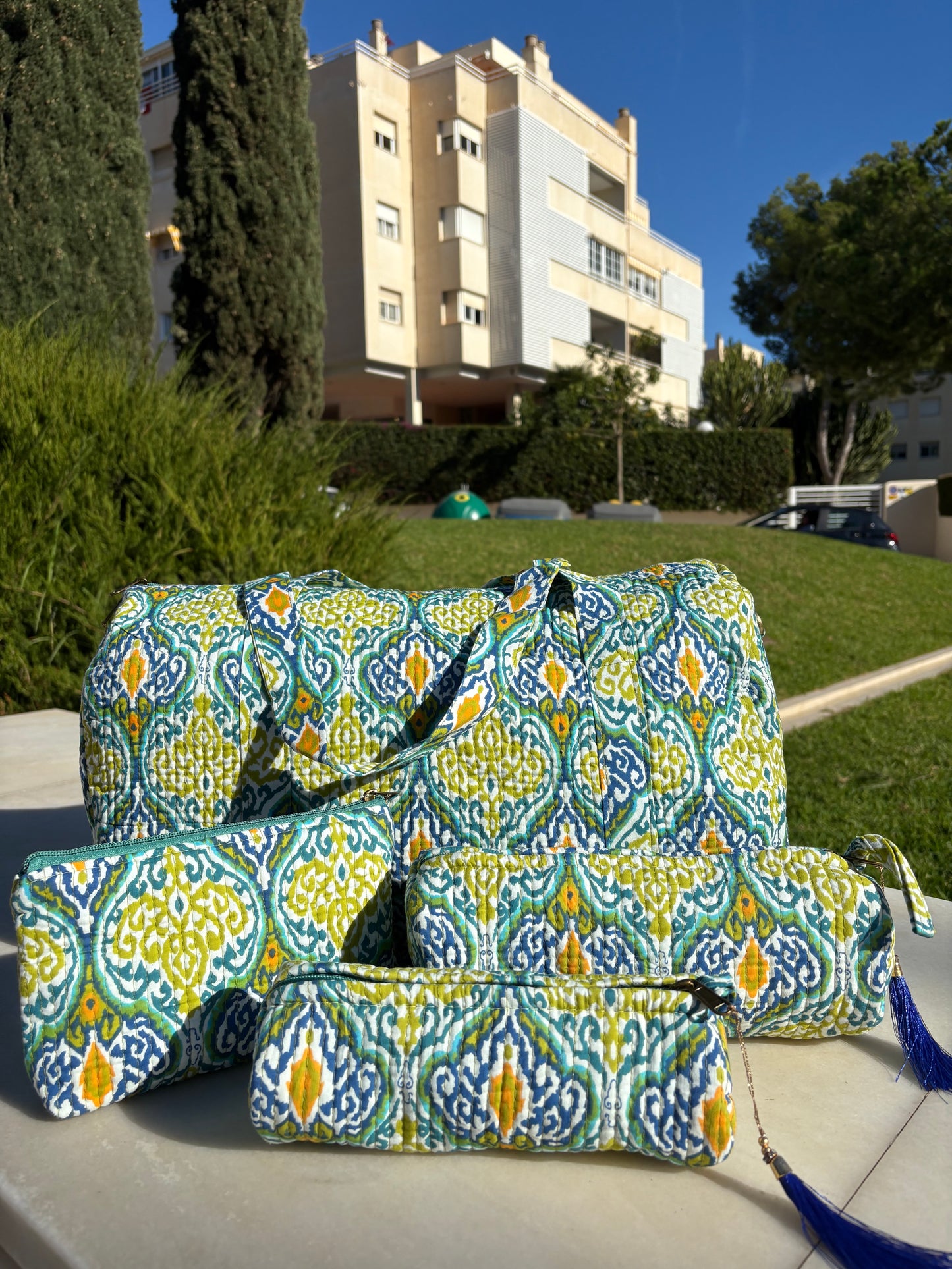 Bolso de viaje Blockprint Benarés