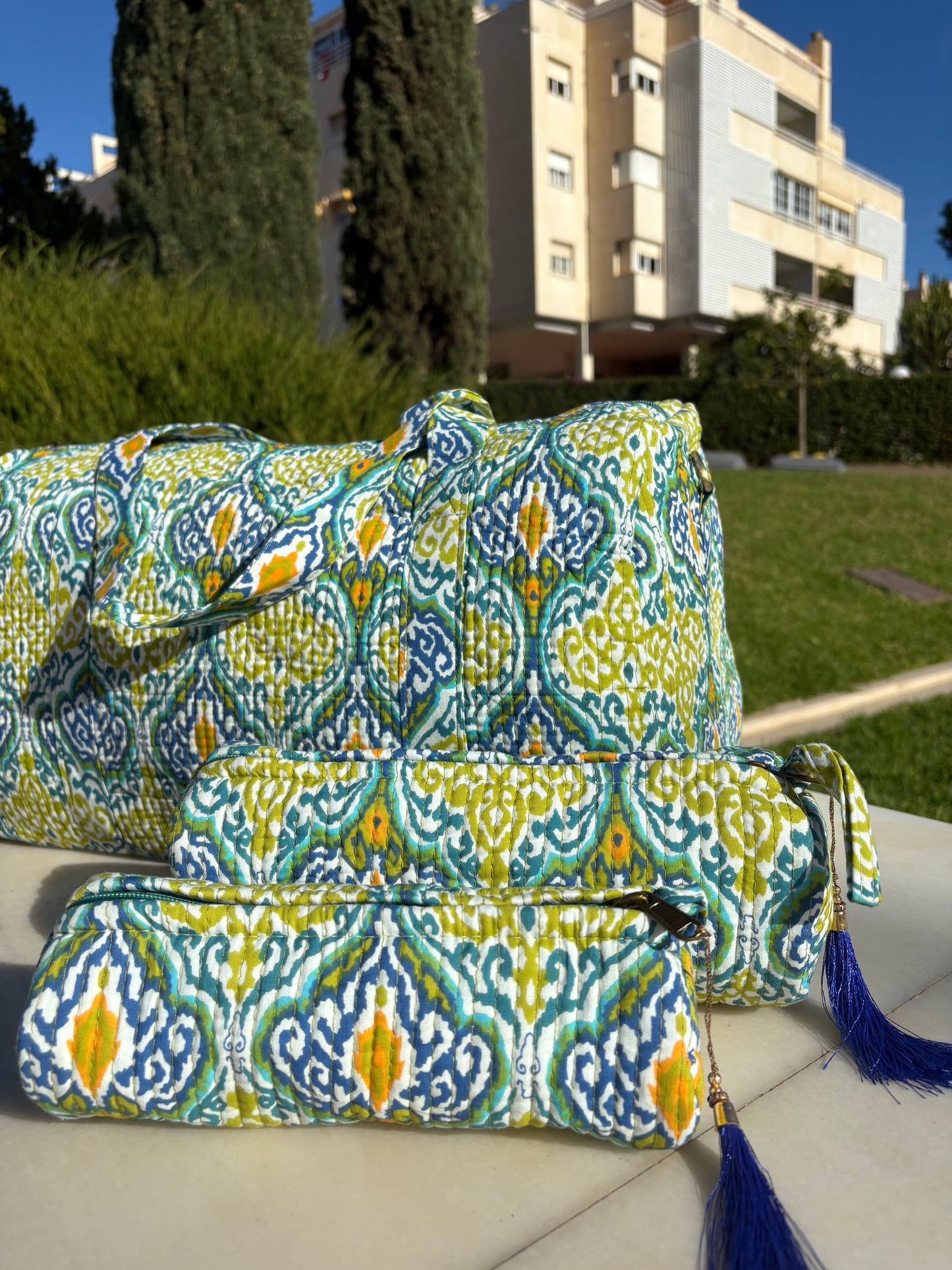 Neceser Blockprint Benares (3 tamaños)