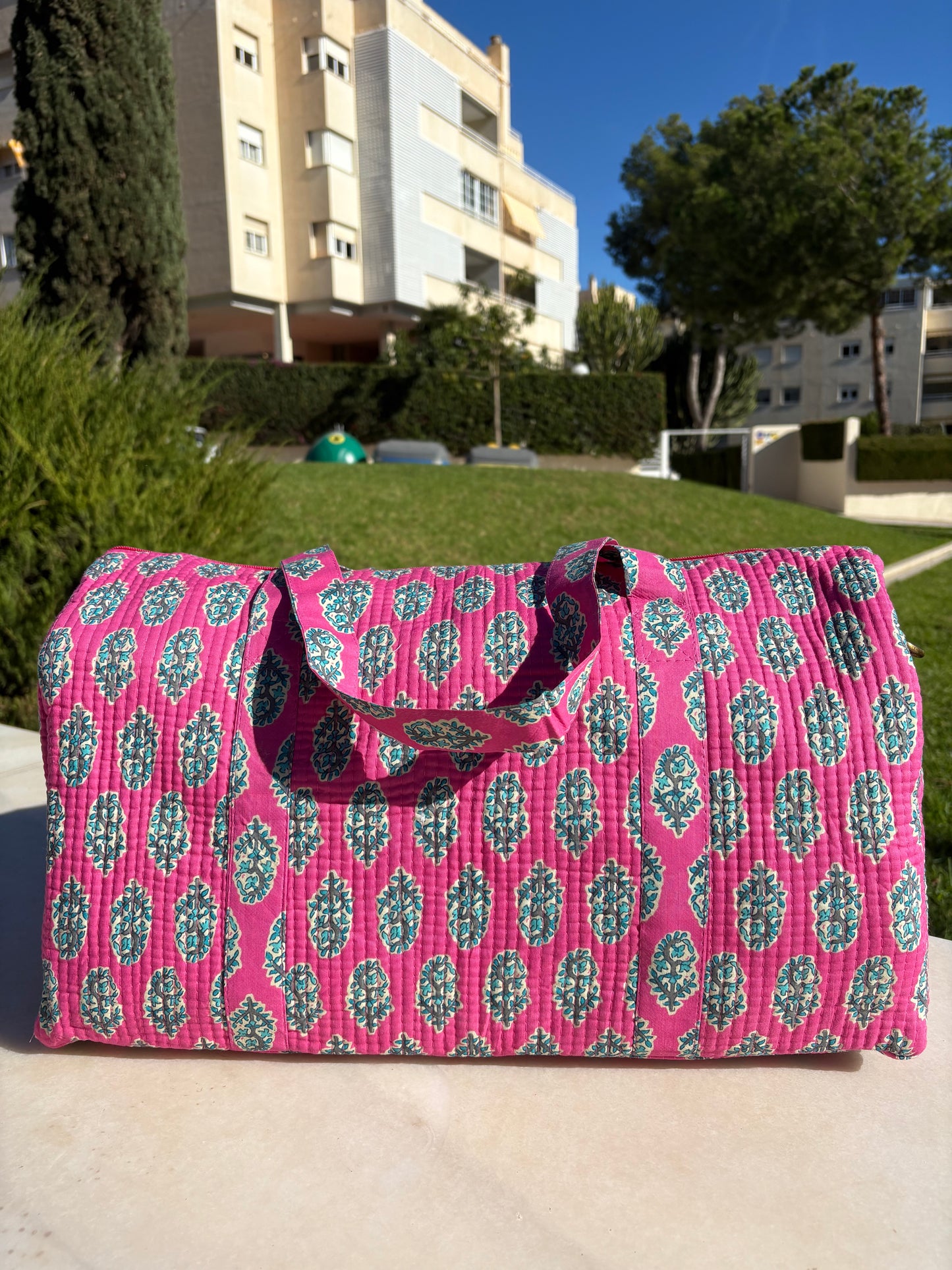 Bolso de viaje Blockprint Mumbai