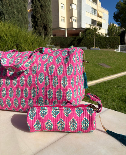 Neceser Blockprint Mumbai (3 tamaños)