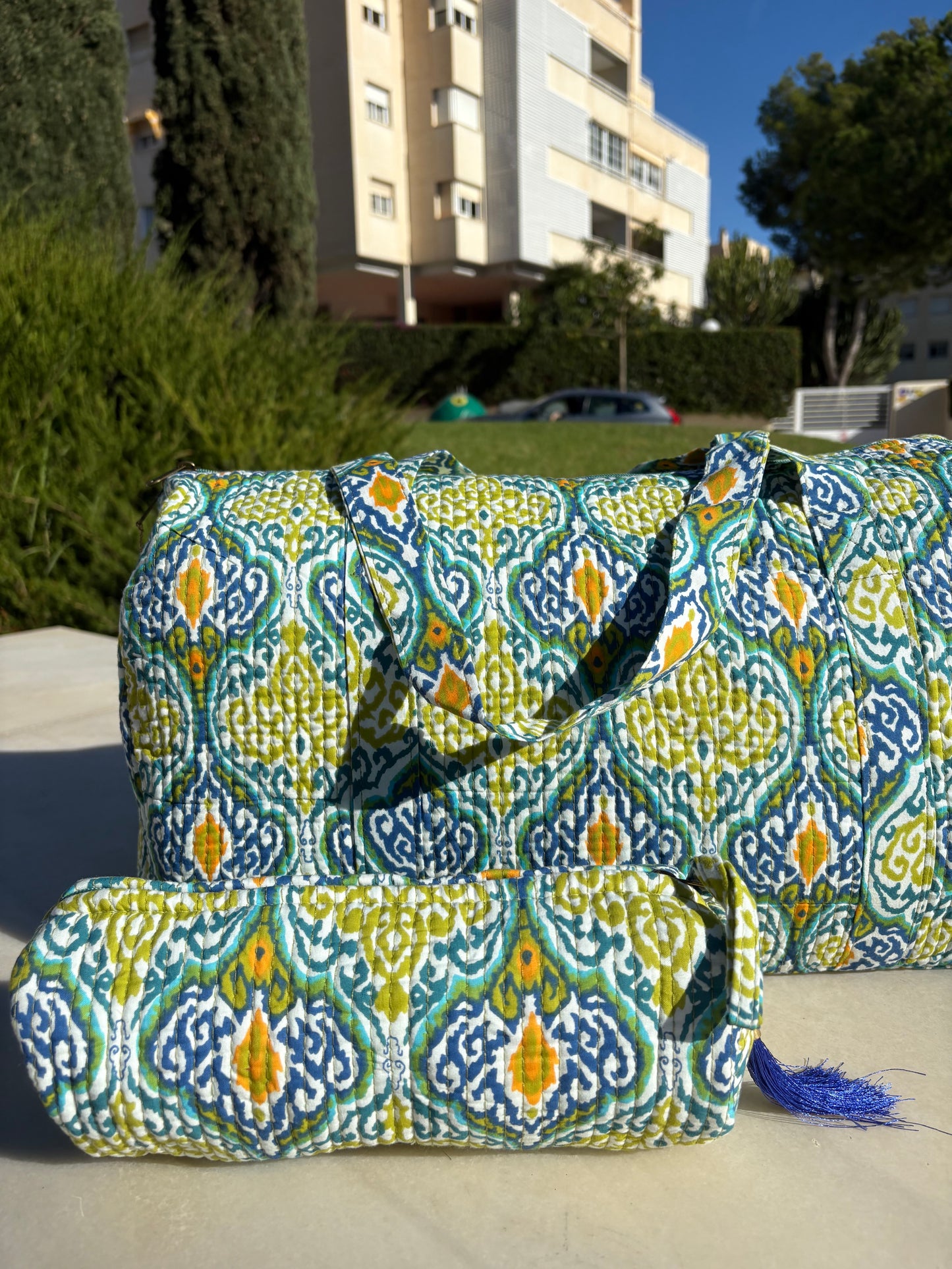 Neceser Blockprint Benares (3 tamaños)